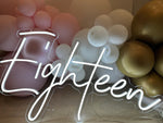Neon Sign - Eighteen