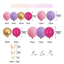 Balloon Garland Kit- purple gold and rose pink balloons