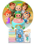Backdrop and Plinths Cover- Cocomelon