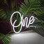 Neon Sign - One