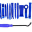 Wholesale 5x sets of 12pcs car panel and window removal tool kit  durable, portable, and scratch-free (Blue)