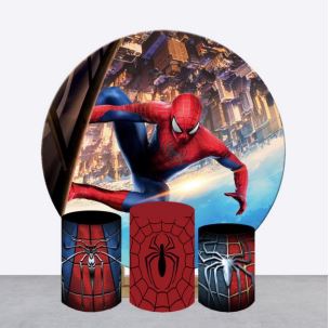Backdrop and Plinths Cover- Spider Man