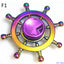Gyro Hand Fidget Spinner Rainbow Colorful Anti-Anxiety Toy Zinc Alloy Hot Wheels (F1)