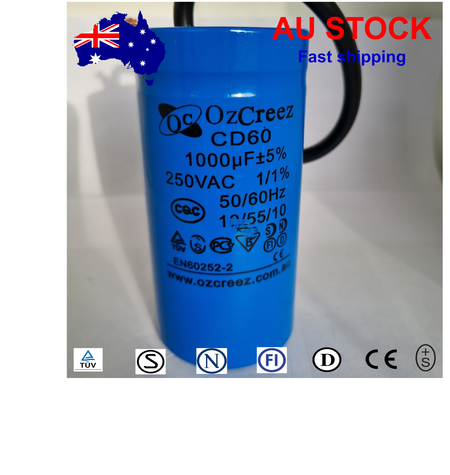 Original High Quality Motor Start Run Capacitor CD60 250V / 450V 50/60Hz Capacitor - AU