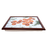 Bean Bag Lap Tray Table TV Dinner Stable Table Breakfast Serving Tray Laptray - Design # Orange Art