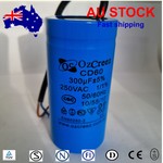 Original High Quality Motor Start Run Capacitor CD60 300uF 250V / 450V 50/60Hz Capacitor - AU