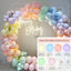 Balloon Garland Arch Chain Matte Rainbow Balloons Arch