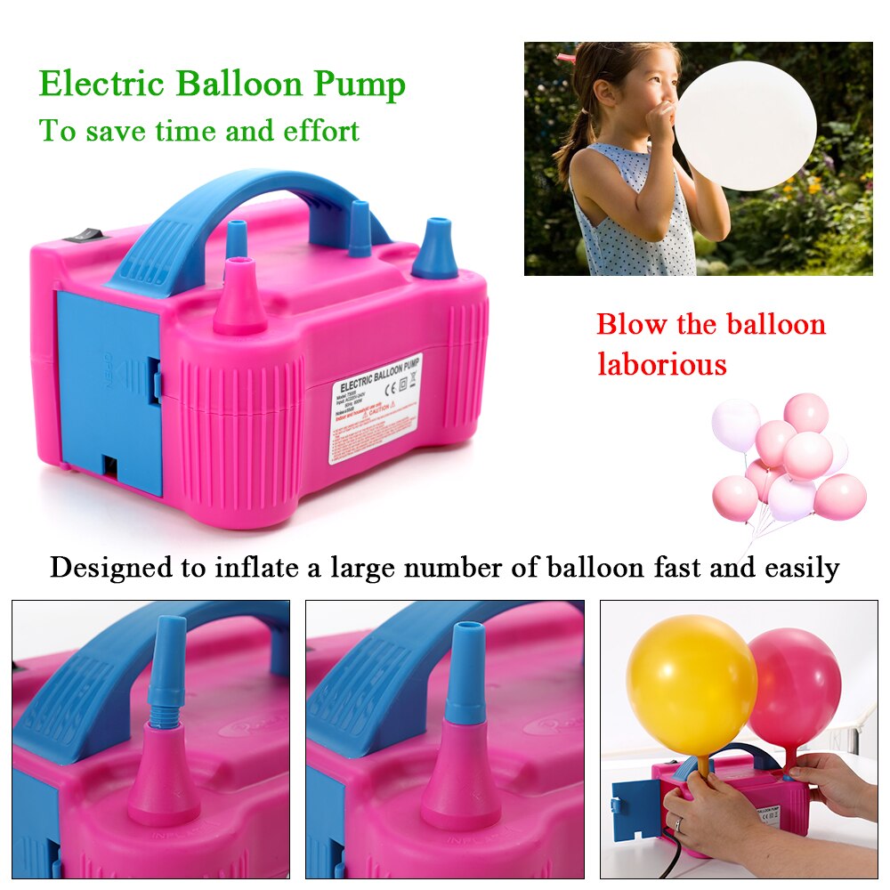 Electric Balloon Air Pump Inflator Dual-Nozzle Machine
