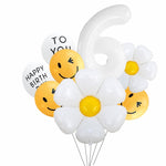 Daisy Balloon Garland Kit Lemon Yellow Latex Balloon