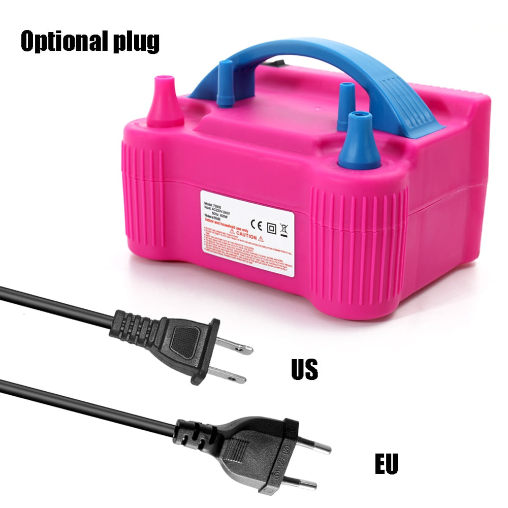 Electric Balloon Air Pump Inflator Dual-Nozzle Machine