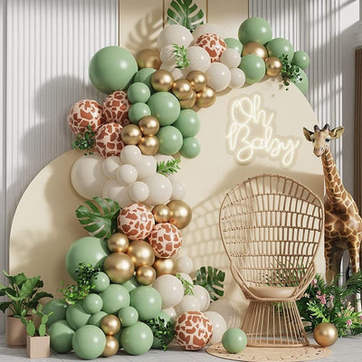 Balloon Arch Garland Kit Decoration Anniversaire Jungle Safari Birthday Party Baby Shower Decoration Boy Girl Baloon Accessories