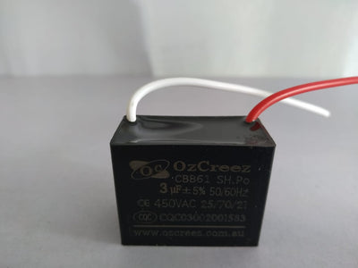 3uF 450VAC CBB61 Fan Starting Capacitor for Ceiling Exhust Hood Washing Machine