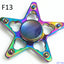 Gyro Hand Fidget Spinner Rainbow Colorful Anti-Anxiety Toy Zinc Alloy Hot Wheels (F13)