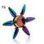 Gyro Hand Fidget Spinner Rainbow Colorful Anti-Anxiety Toy Zinc Alloy Hot Wheels (F6)