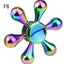 Gyro Hand Fidget Spinner Rainbow Colorful Anti-Anxiety Toy Zinc Alloy Hot Wheels