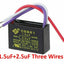CBB61 1uF+2uF, 1.5uF+2.5uF, 1.5uF+3uF Three 3 Wires and Five 5 Wires 250V Capacitor for Fan / Celing Fan Regulator