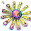Gyro Hand Fidget Spinner Rainbow Colorful Anti-Anxiety Toy Zinc Alloy Hot Wheels