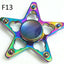 Gyro Hand Fidget Spinner Rainbow Colorful Anti-Anxiety Toy Zinc Alloy Hot Wheels (F13)