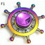 Gyro Hand Fidget Spinner Rainbow Colorful Anti-Anxiety Toy Zinc Alloy Hot Wheels (F1)
